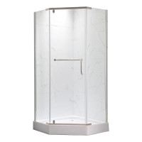 Душова кабіна MIXXUS LINES SCT01-90x90x198-TR CHROME NEW 6мм, з низьким піддоном, прозоре скло 