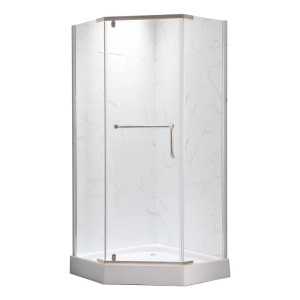 Душова кабіна MIXXUS LINES SCT01-90x90x198-TR CHROME NEW 6мм, з низьким піддоном, прозоре скло 