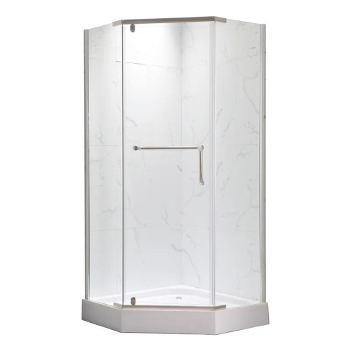 Душова кабіна MIXXUS LINES SCT01-90x90x198-TR CHROME NEW 6мм, з низьким піддоном, прозоре скло 