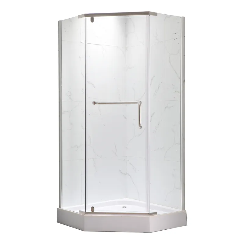 Душова кабіна MIXXUS LINES SCT01-90x90x198-TR CHROME NEW 6мм, з низьким піддоном, прозоре скло 