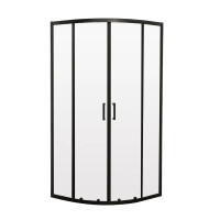 Душова кабіна Mixxus Premium DIVERSE SC01-90x90x195-TR Black 5мм, без піддону, прозоре скло 