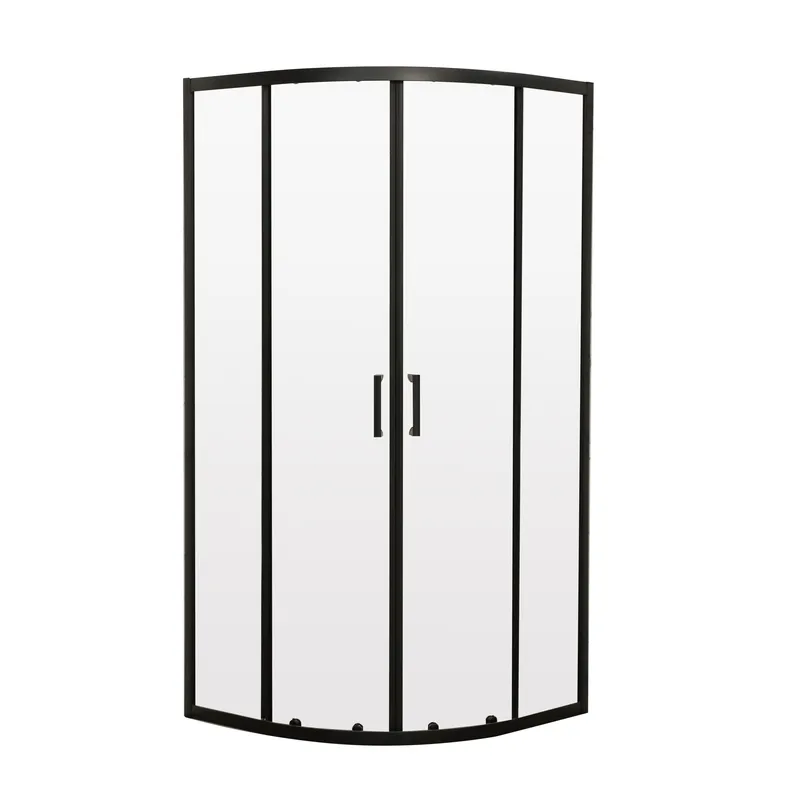 Душова кабіна Mixxus Premium DIVERSE SC01-90x90x195-TR Black 5мм, без піддону, прозоре скло 