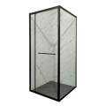 Душевая кабина Mixxus Premium Quadro SC01-90x90x195-TR Black 6мм, без поддона, прозрачное стекло
