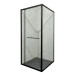 Душевая кабина Mixxus Premium Quadro SC01-90x90x195-TR Black 6мм, без поддона, прозрачное стекло