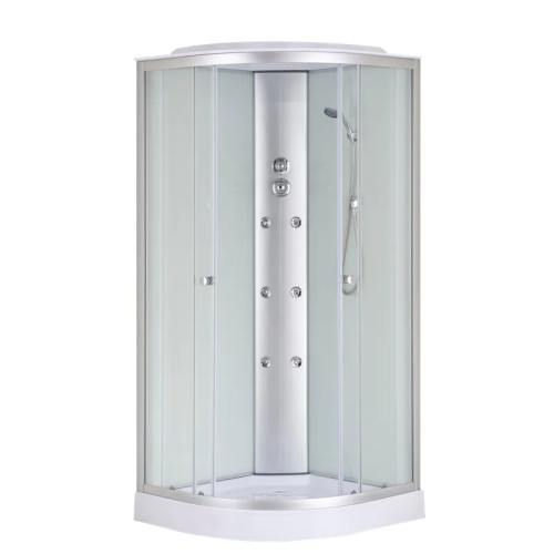 Бокс душовий Mixxus STRONG SBH02-90x90x215-FB SATIN з гідромасажем та низьким піддоном Бокс душовий Mixxus STRONG SBH02-90x90x215-FB SATIN з гідромасажем та низьким піддоном