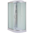 Бокс душевой Mixxus WAVE SB02-120x80x215-L-FB SATIN без гидромассажа с низким поддоном