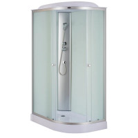 Бокс душовий Mixxus WAVE SB02-120x80x215-L-FB SATIN без гідромасажу з низьким піддоном 