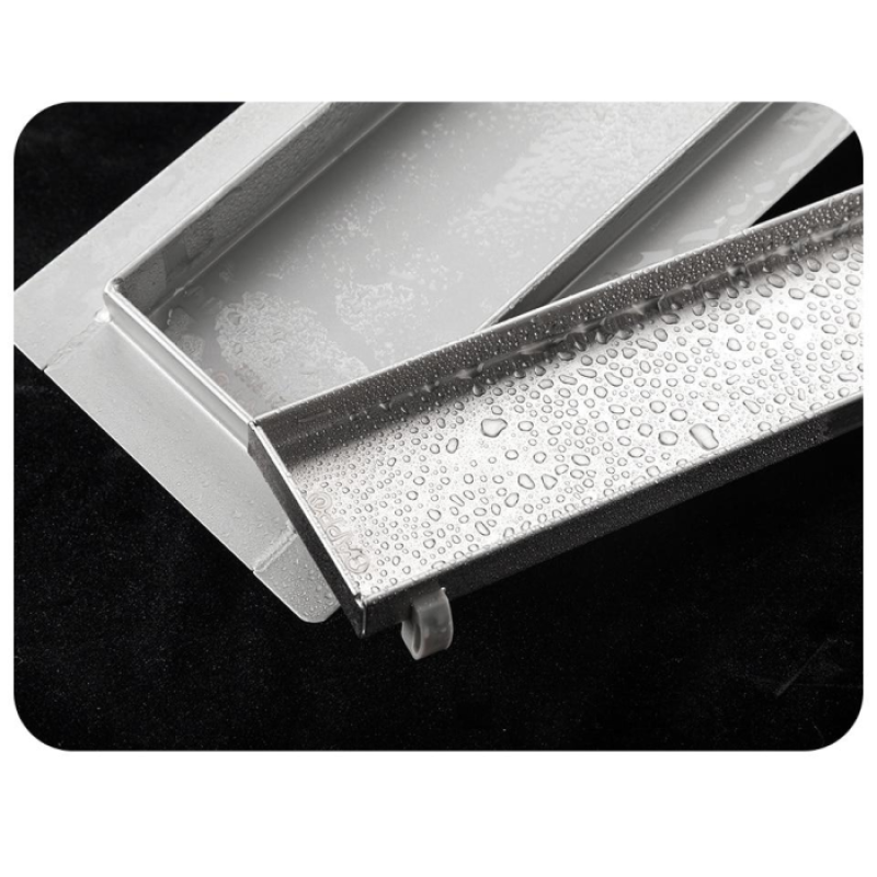 Душевой трап под плитку Gappo G89007-4 (нержавейка, сатин, 70x900 мм)