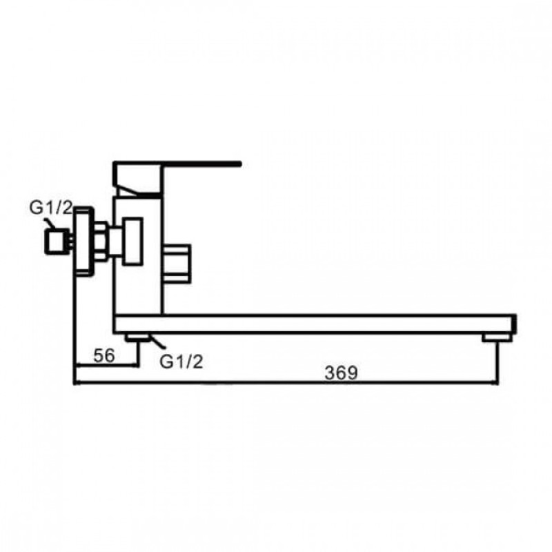 Frap F22802 — Змішувач для ванни