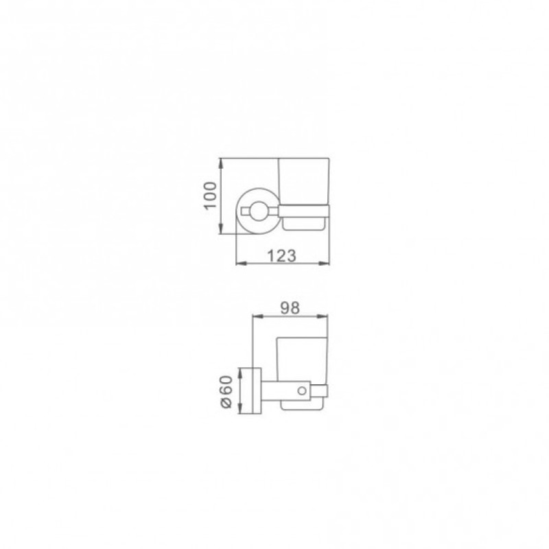 Frap F30206 – Стакан для зубных щеток настенный