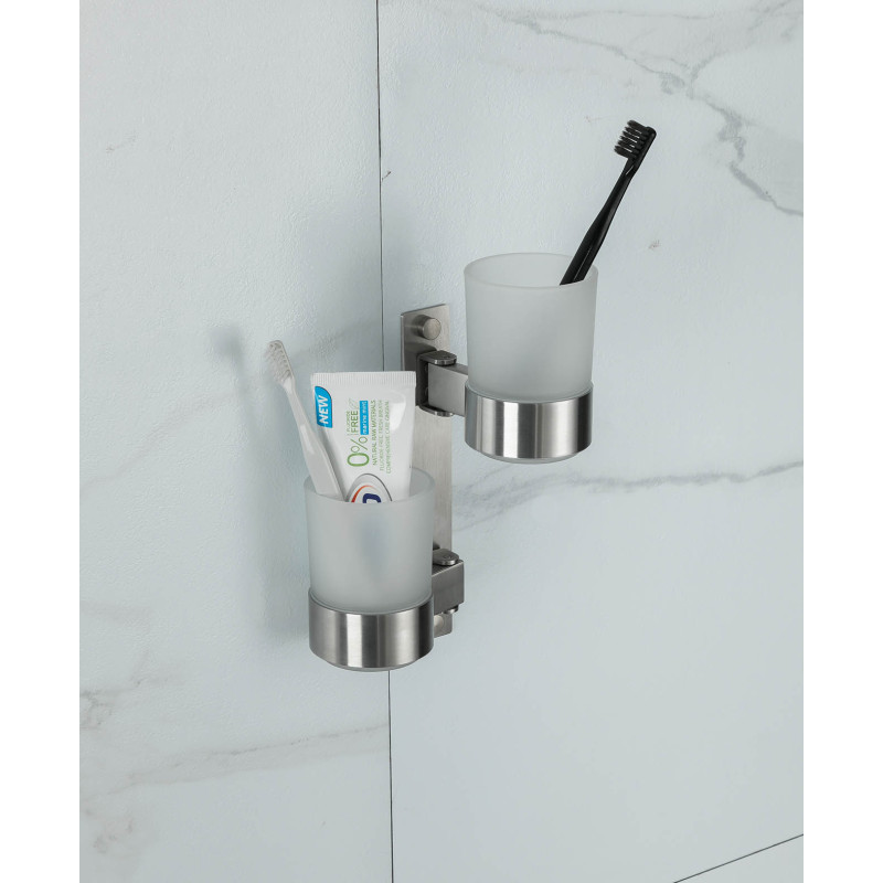 Frap F30408 ​​- Подвійна настінна склянка