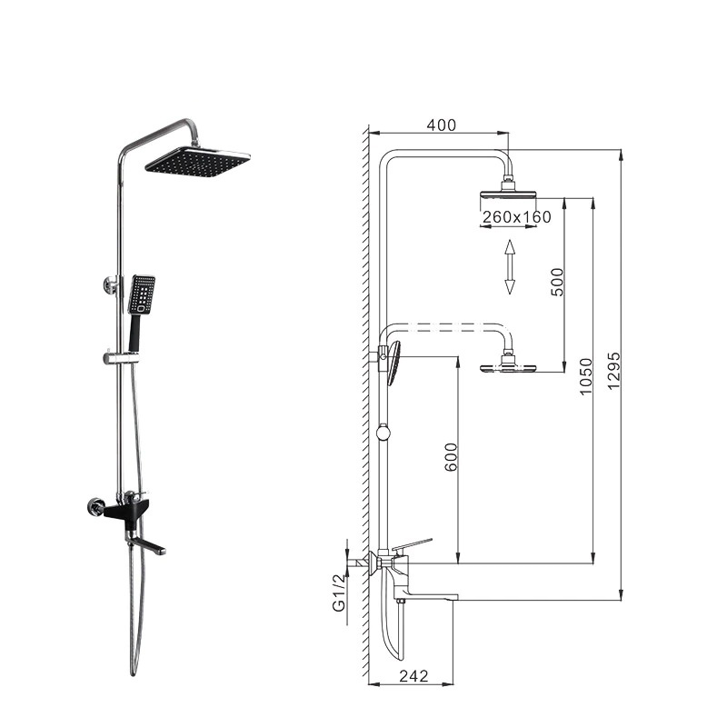 Frap F2457 — Душова система