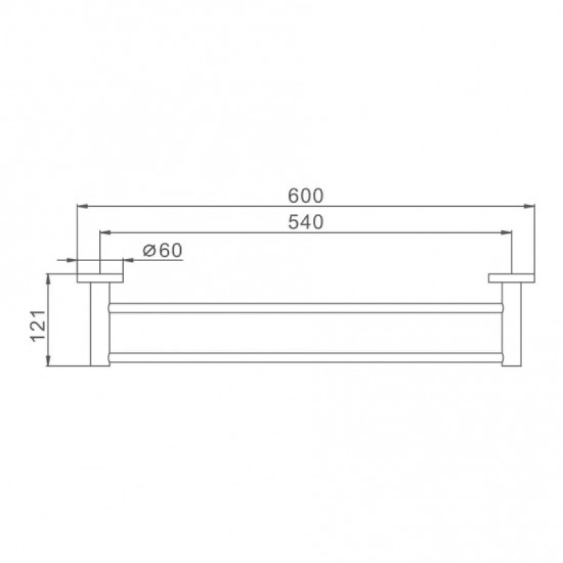 Frap F30109 – Рушникотримач подвійний