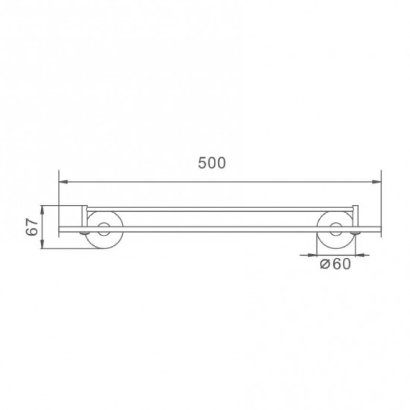 Frap F30207 – Полка для ванни скляна