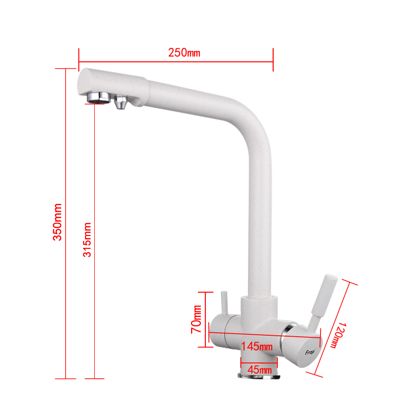 Frap F4352-8 – Смеситель для кухни на две воды