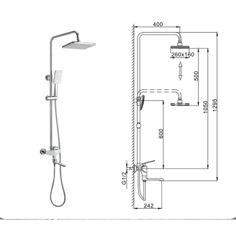 Frap F2458 — Душова система