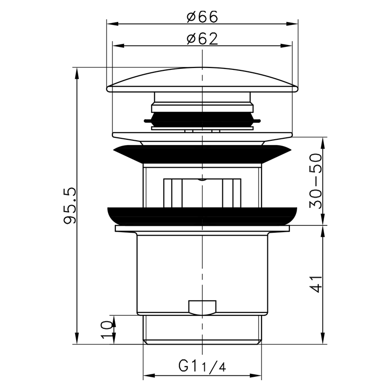 Frap F60 – Донний клапан (автомат)