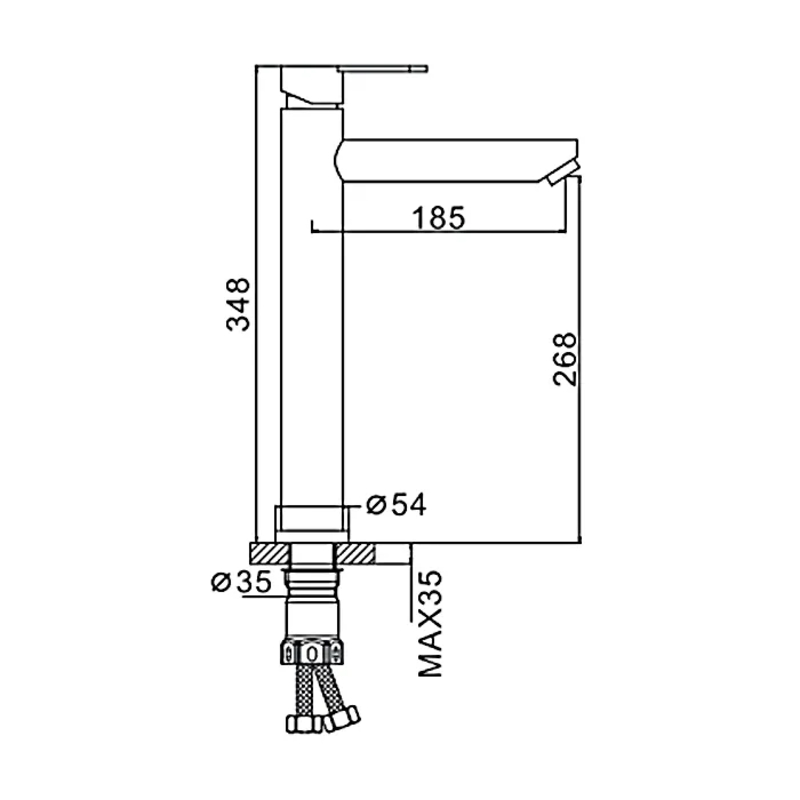 Frap F10801-62 – Змішувач для умивальника
