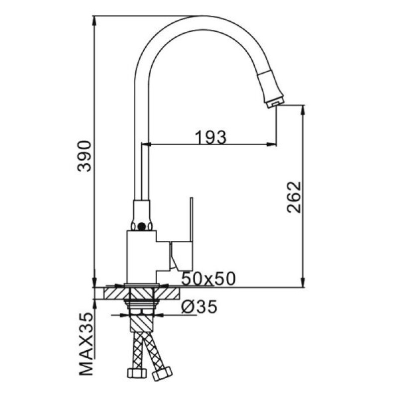 Frap F48990 – Корпус смесителя для кухни