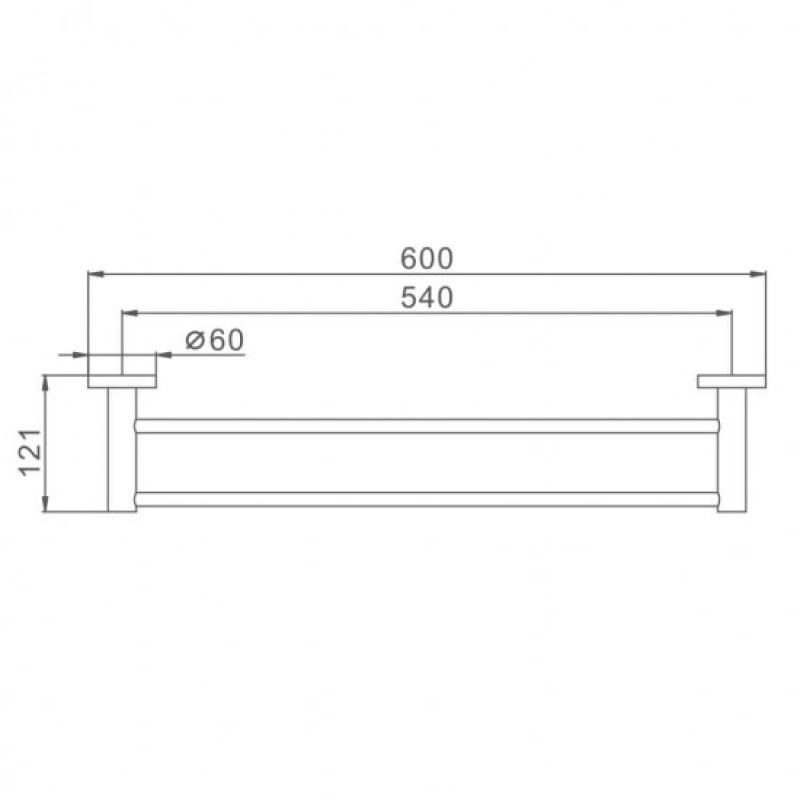Frap F30209 – Тримач для рушників подвійний