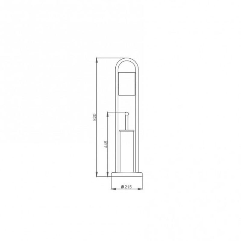 Frap F903 – Ершик для унитаза с держателем для бумаги