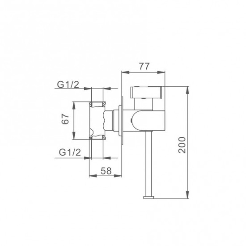 Frap F7512 – Змішувач для гігієнічного душу