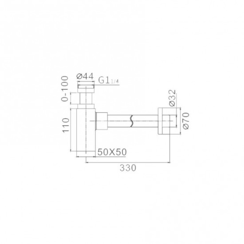 Frap F80-2 – Сифон для умивальника