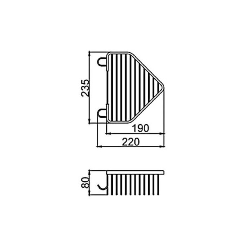 Frap F351 – Полиця кутова