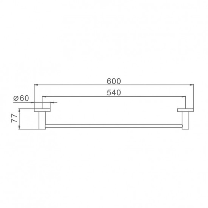 Frap F30201 – Тримач для рушників 60 см