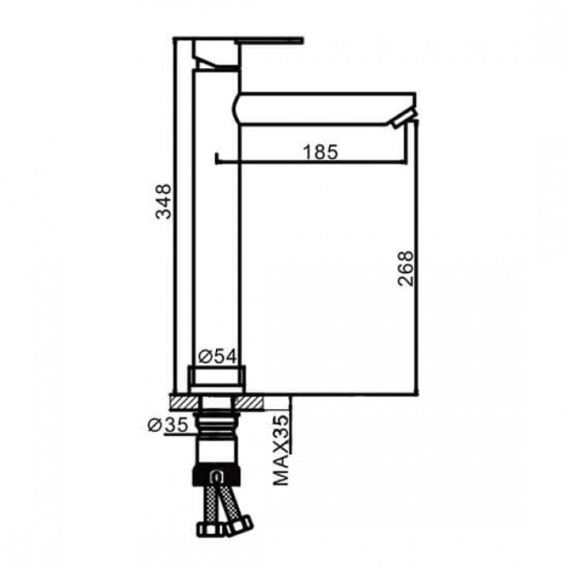 Frap F10801-2 — Смеситель для умывальника.