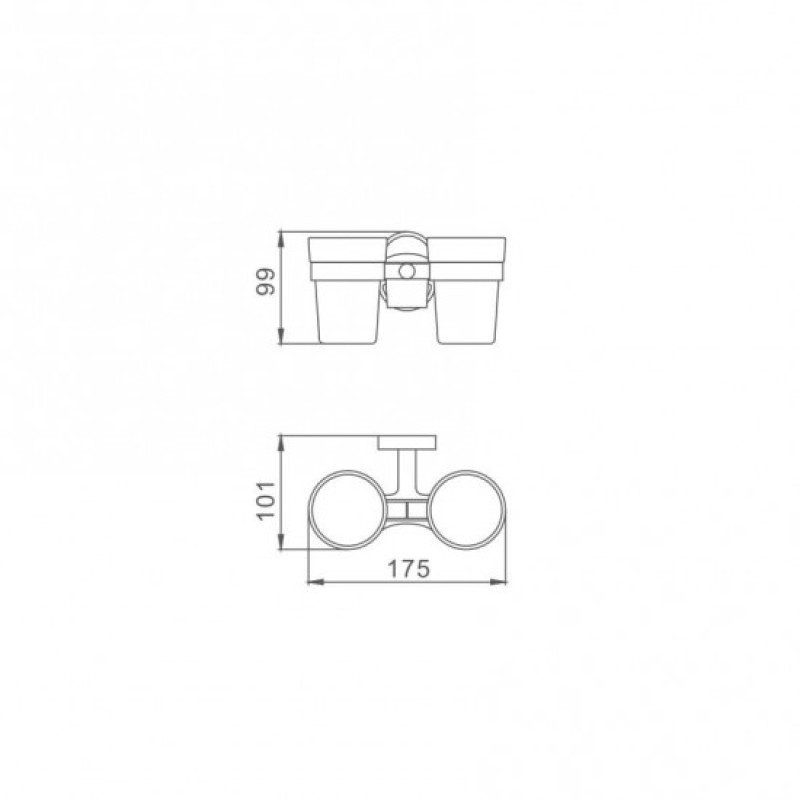 Frap F1908 – Стакан с держателем для зубных щеток