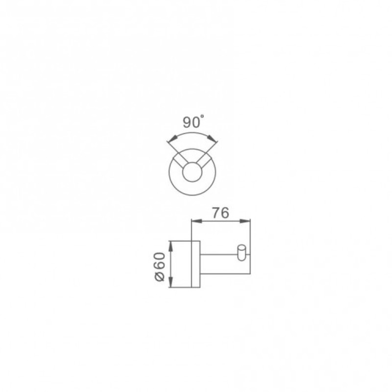 FRAP F30105-2 – Крючок для полотенец двойной