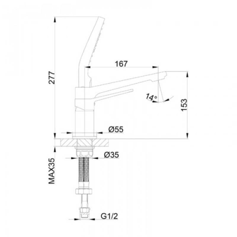 Frap F1161 – Смеситель на борт ванны