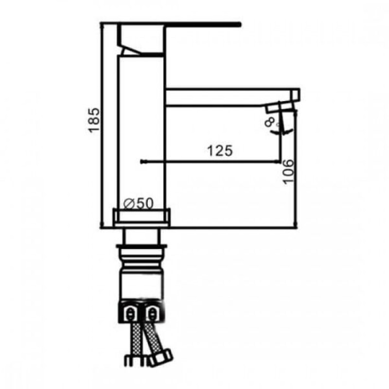 Frap F10802 — Смеситель для умывальника.