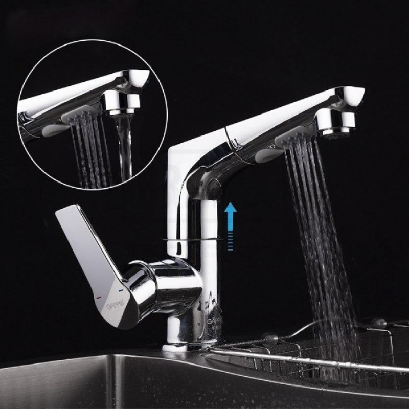 Gappo G1299 — змішувач для кухні з висувним виливом