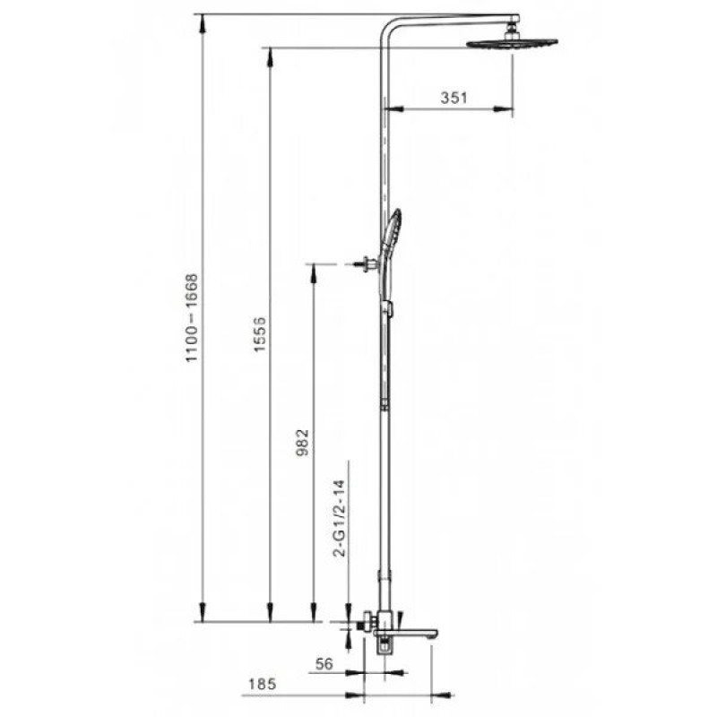 Gappo G2417-6 – Душевая система