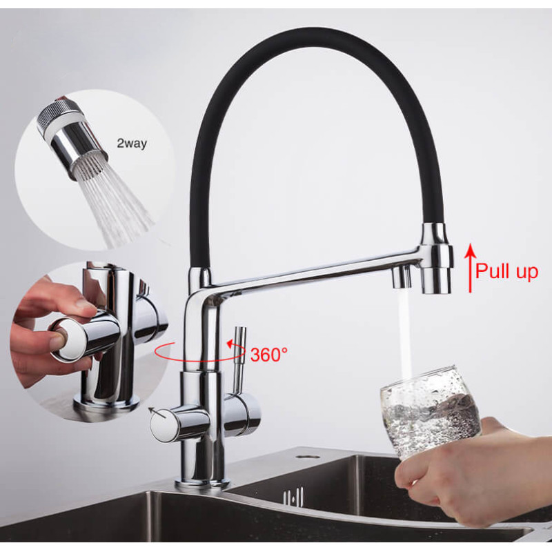 Gappo G4398-7 — Змішувач для кухні пiд фiльтр