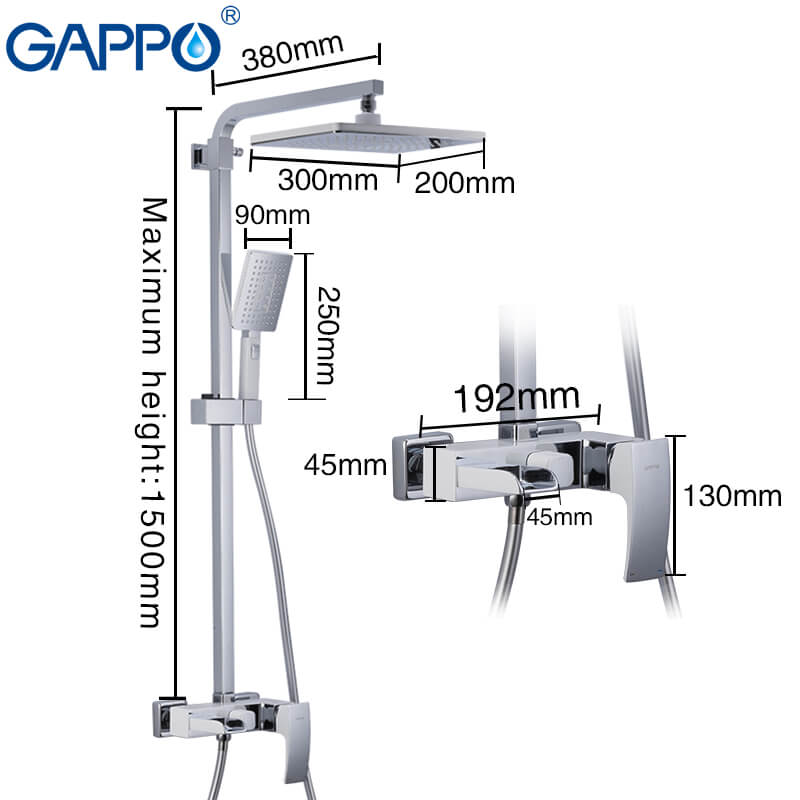 Gappo Jacob G2407-30 - Душевая система