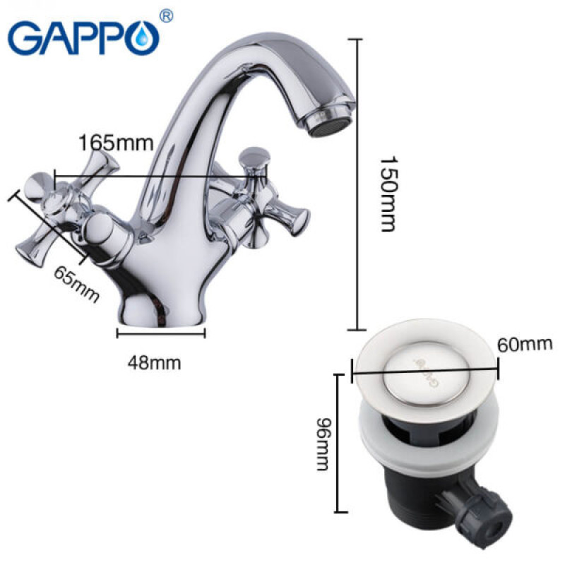 Gappo Pollmn G1042 — Смеситель для умывальника.