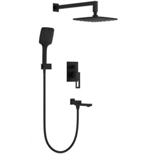 Gappo G7117-6 – Вбудований змішувач для ванни чорного кольору