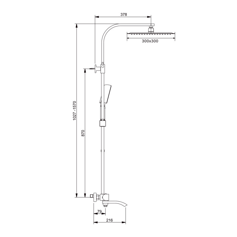 Gappo G2407-6 – Душова система