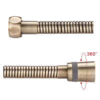 Gappo G45-4 шланг для душу 150 см латунь (бронза)