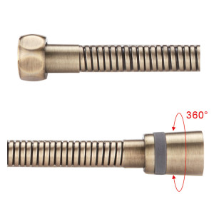 Gappo G45-4 шланг для душа 150 см латунь (бронза)