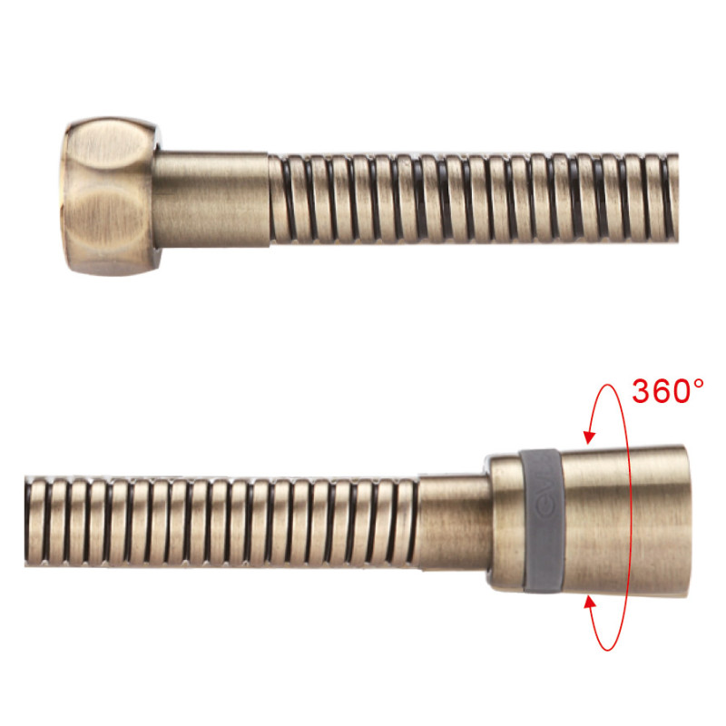 Gappo G45-4 шланг для душу 150 см латунь (бронза)