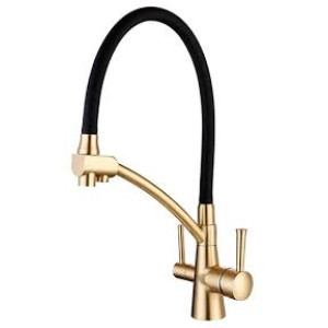 Gappo G4398-1 — Змішувач для кухні під фільтр (чорний/бронза)