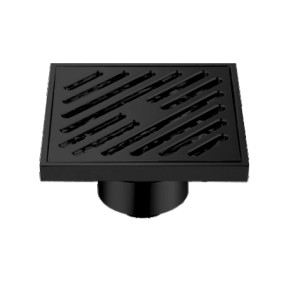 Душевой трап GAPPO G81050-6 10х10см черный, латунь 