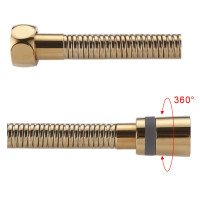 Душовий шланг GAPPO G45-6, латунь, 1500 мм, золото