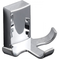 Гачок потрійний Frap F1805-3 з 2-ма накладками,білий, хром 