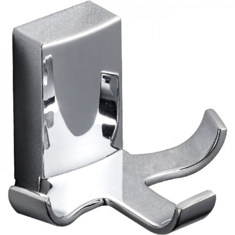 Крючок тройной Frap F1805-3 с 2-мя накладками, белый, хром 