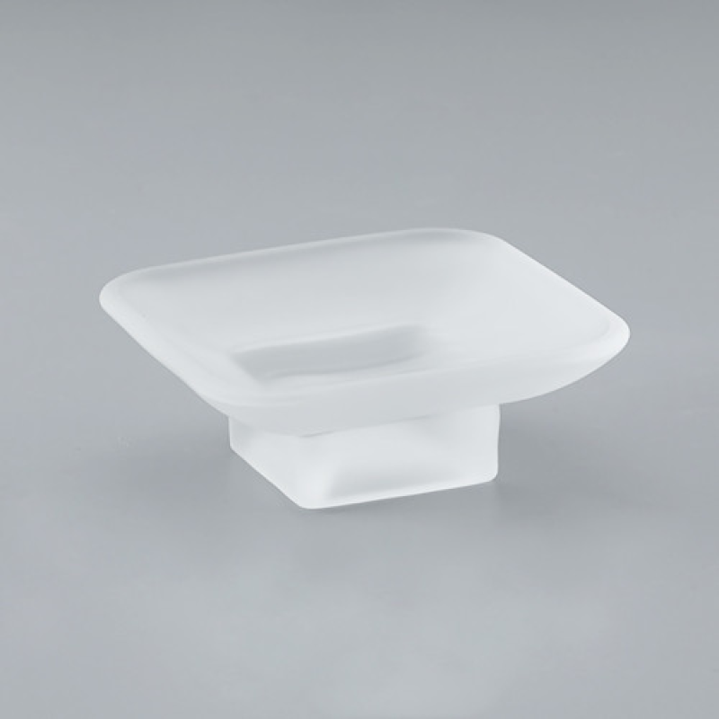 Підставка для мила GAPPO G3802 скло, з латунним утримувачем, хром  